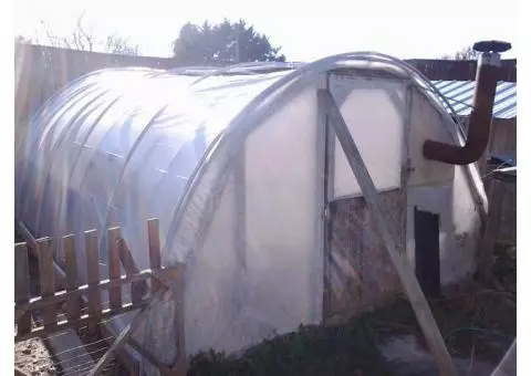 Hoop Greenhouse and Aquaponics System