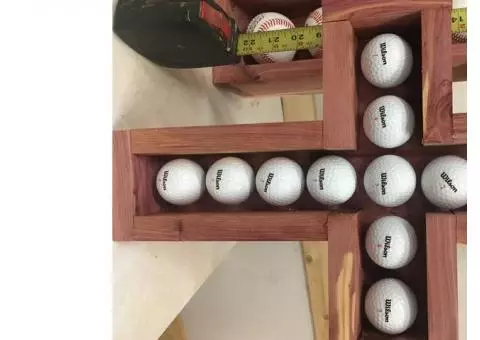 Baseball or golf ball display