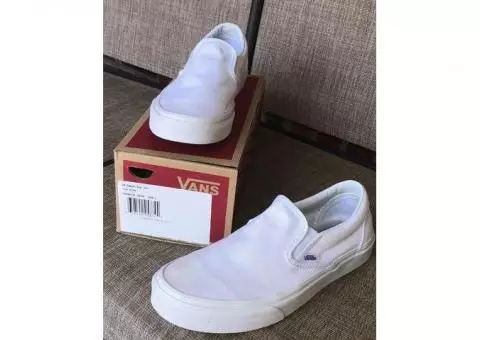 Vans White Slip-on