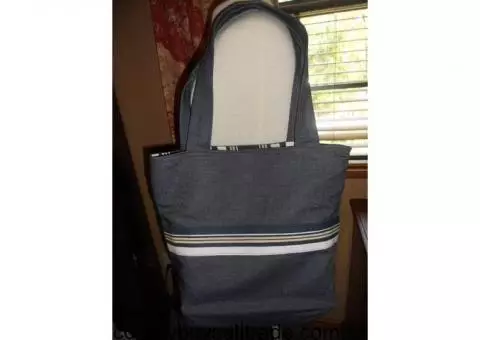 Hand-made Double Lined, Hard Bottom Tote Bags